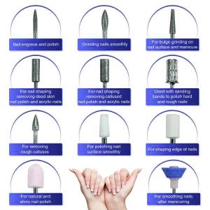 Different nail drill bit and their uses