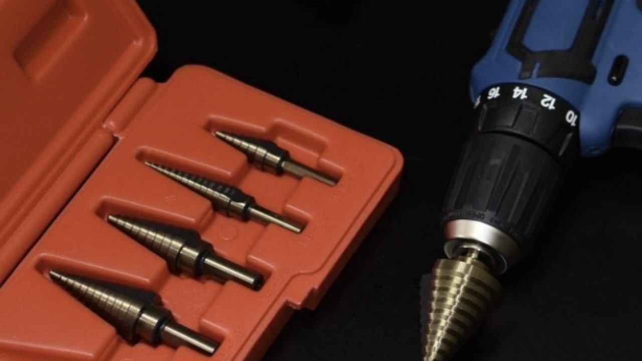 /"LOOK/" Brand New 3pc Metric Cone//Step Drill Set Titanium Coated UK STOCK