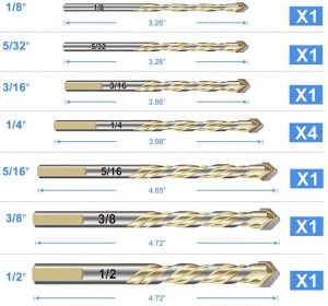 Best drill bit for best sale porcelain tile