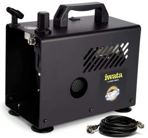 Quiet airbrush compressor