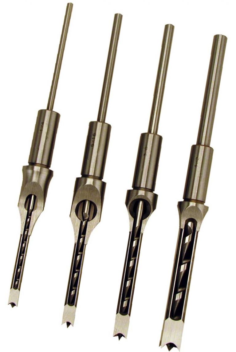 thumbnail image 2 of Square Hole Drill Bit Set - 3/4" Bearing Steel Mortise Drill For Woodworking & Tenon Joints 2 of 10