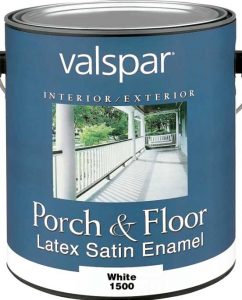 latex satin white deck paint