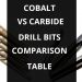 cobalt vs carbide drill bits